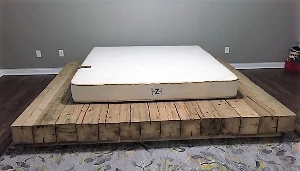 Barn beam bed frame deals